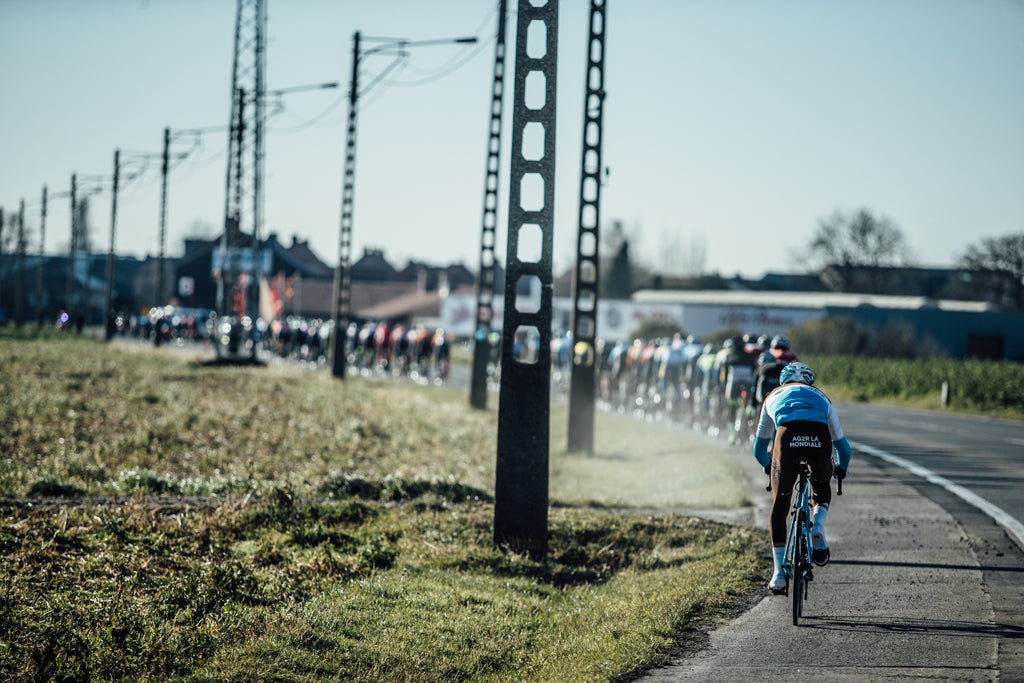 Under wraps: images from Het Nieuwsblad and Kuurne-Brussels-Kuurne