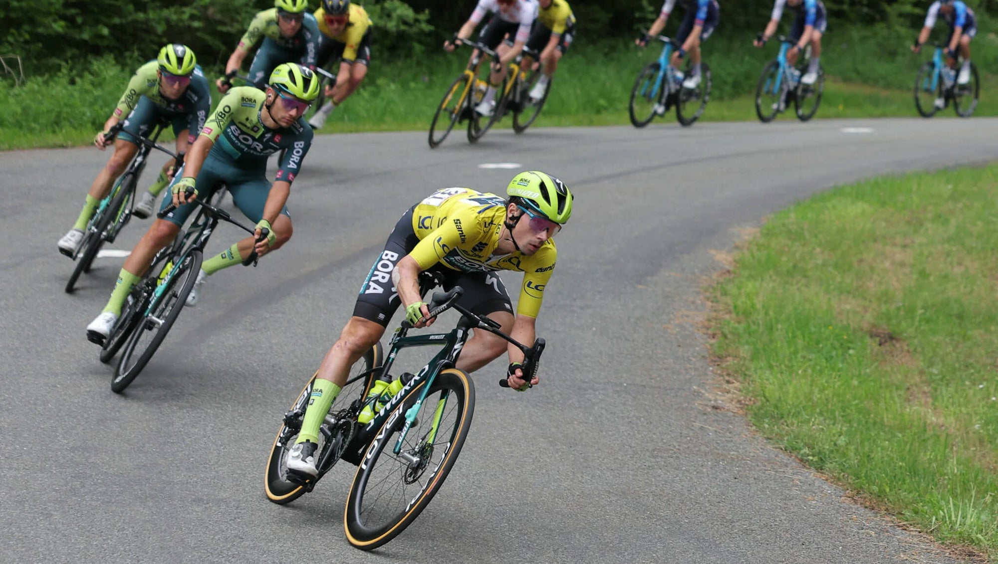 Primož Roglič at the Critérium du Dauphiné in 2024