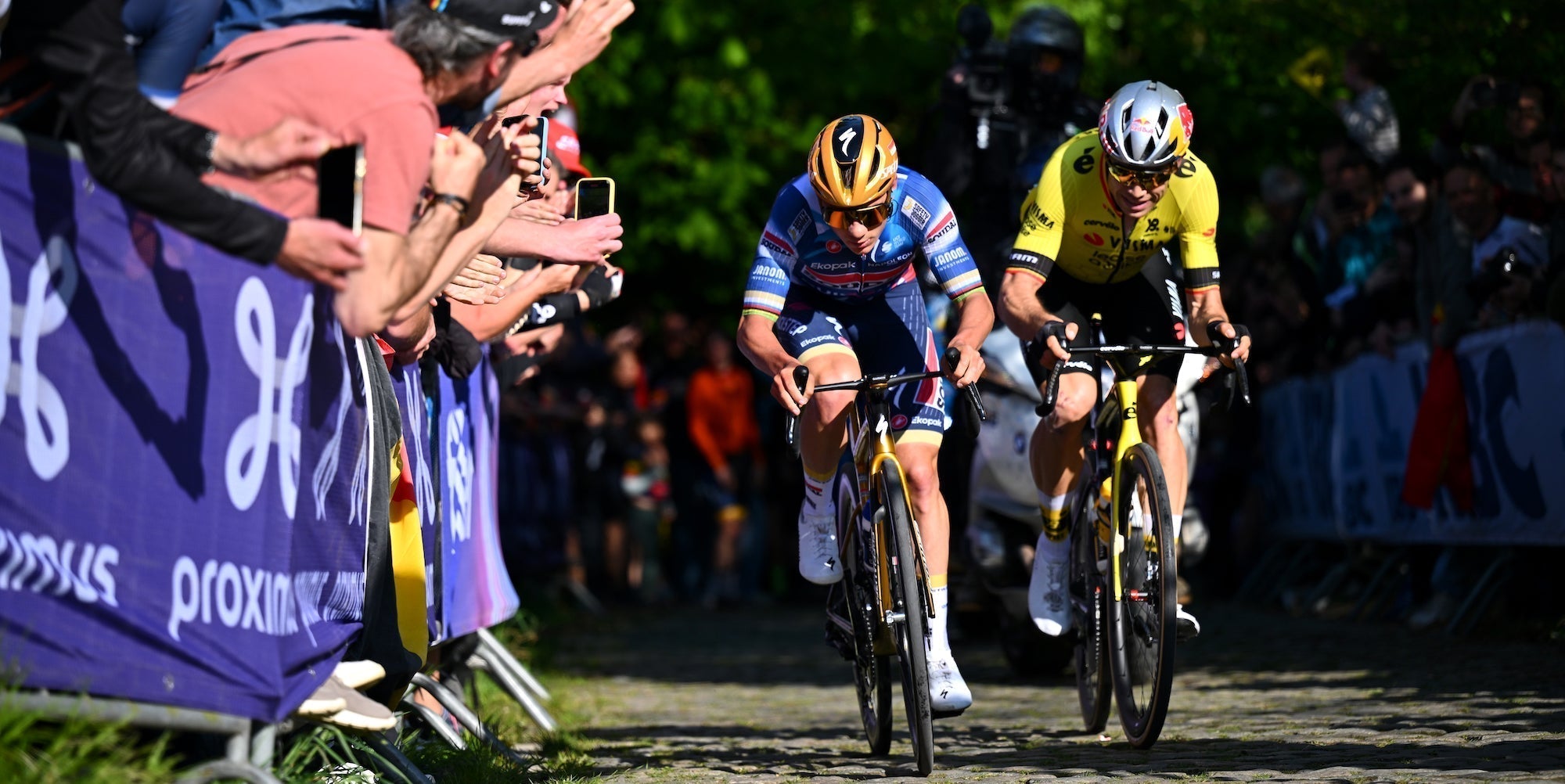 Remco Evenepoel and Wout van Aert