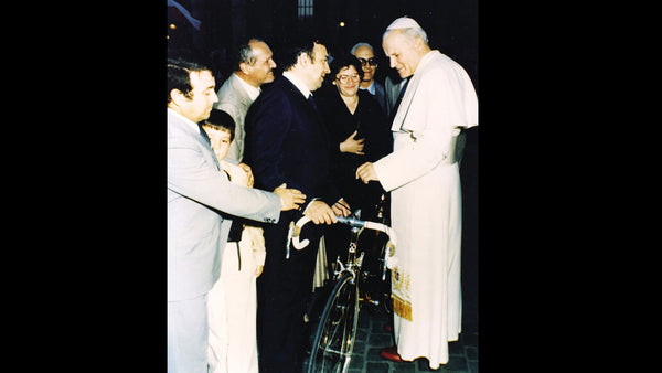 Colnago and Pope John Paul II: the Man with the Golden Bike