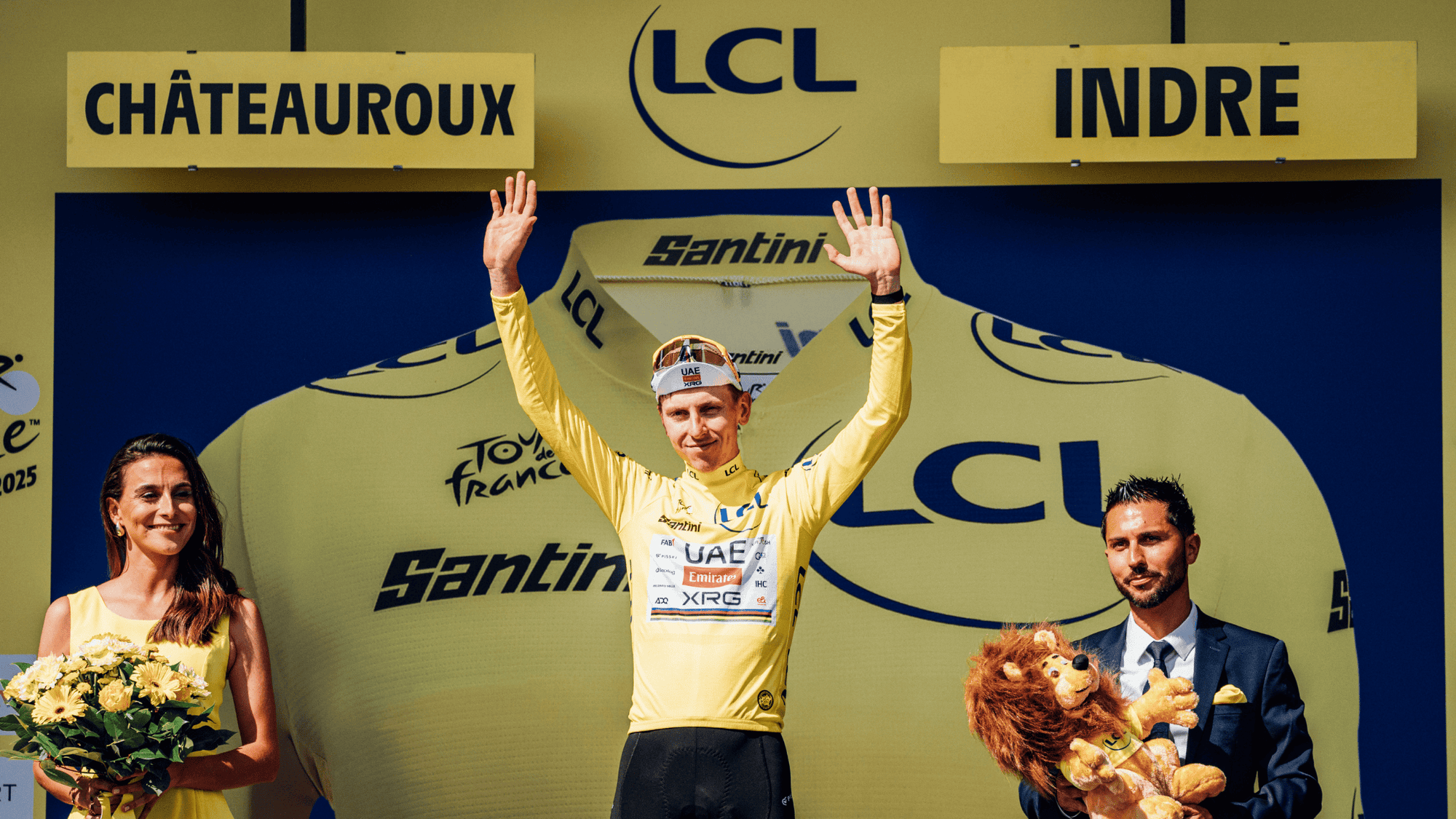 Tadej Pogačar at the Tour de France 2025