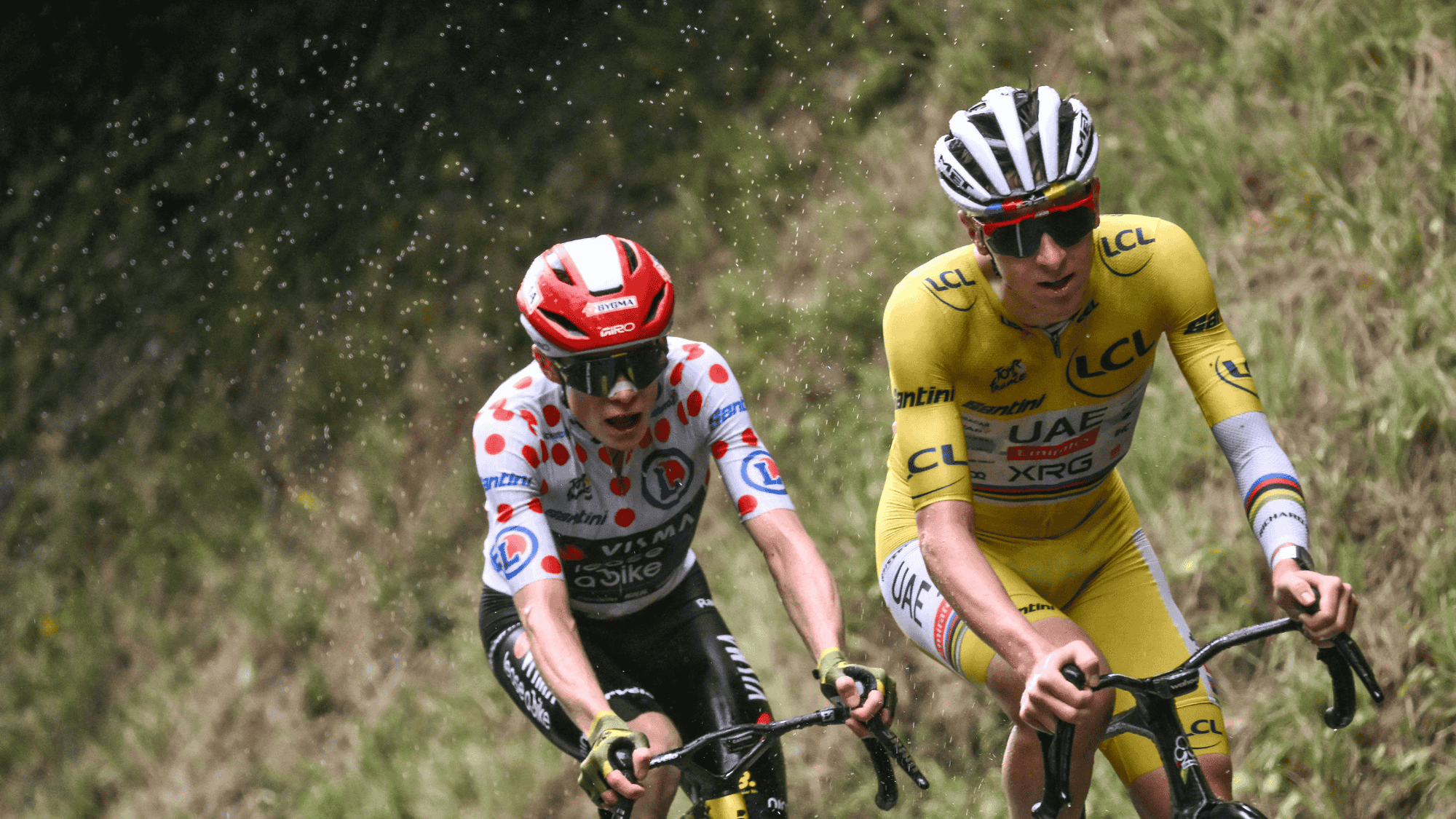 Jonas Vingegaard and Tadej Pogačar