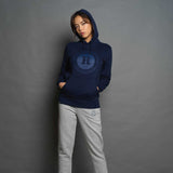 Rouleur Logo - Organic Hooded Sweatshirt - Unisex - Heather Blue