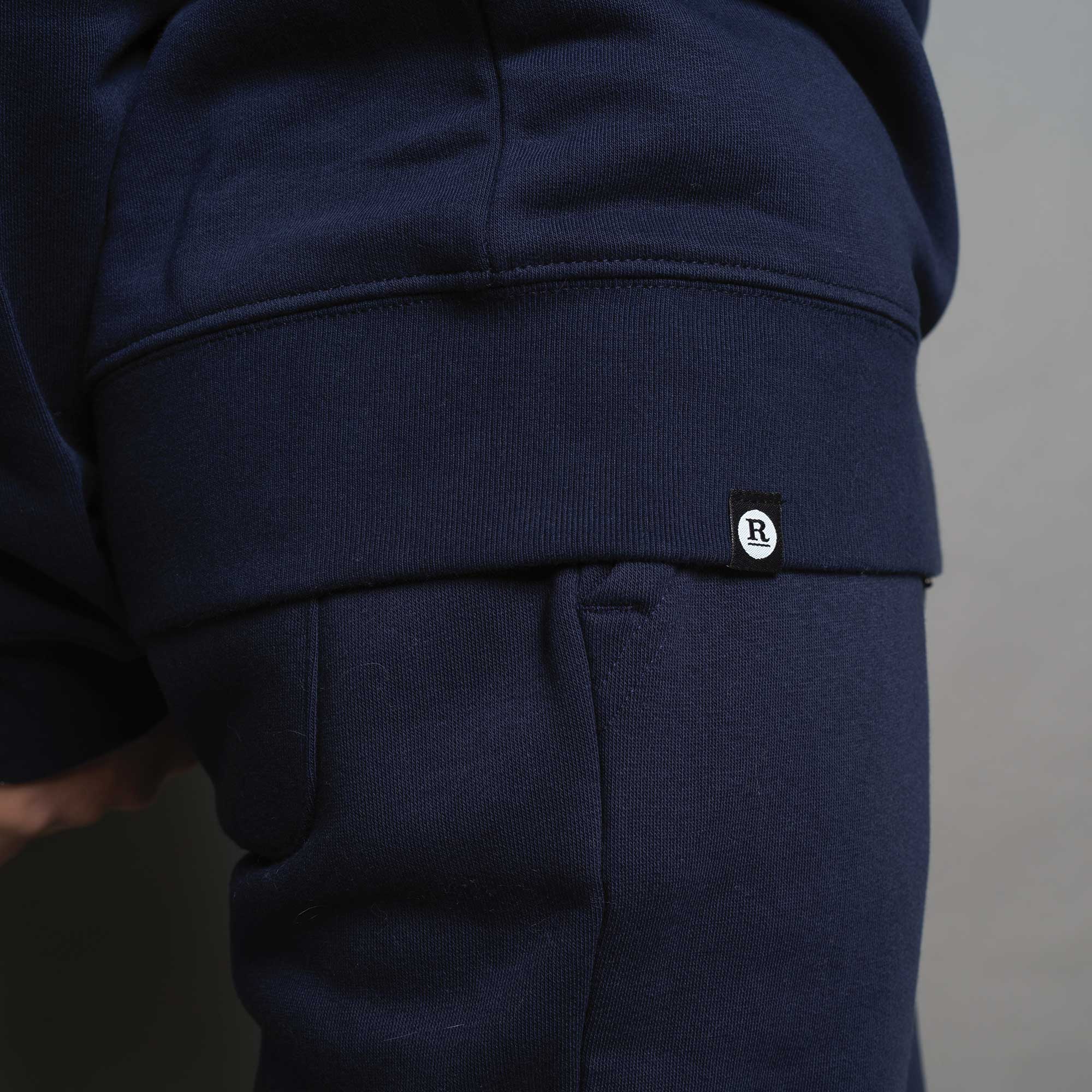 Rouleur Logo - Organic Sweatshirt - Unisex - French Navy