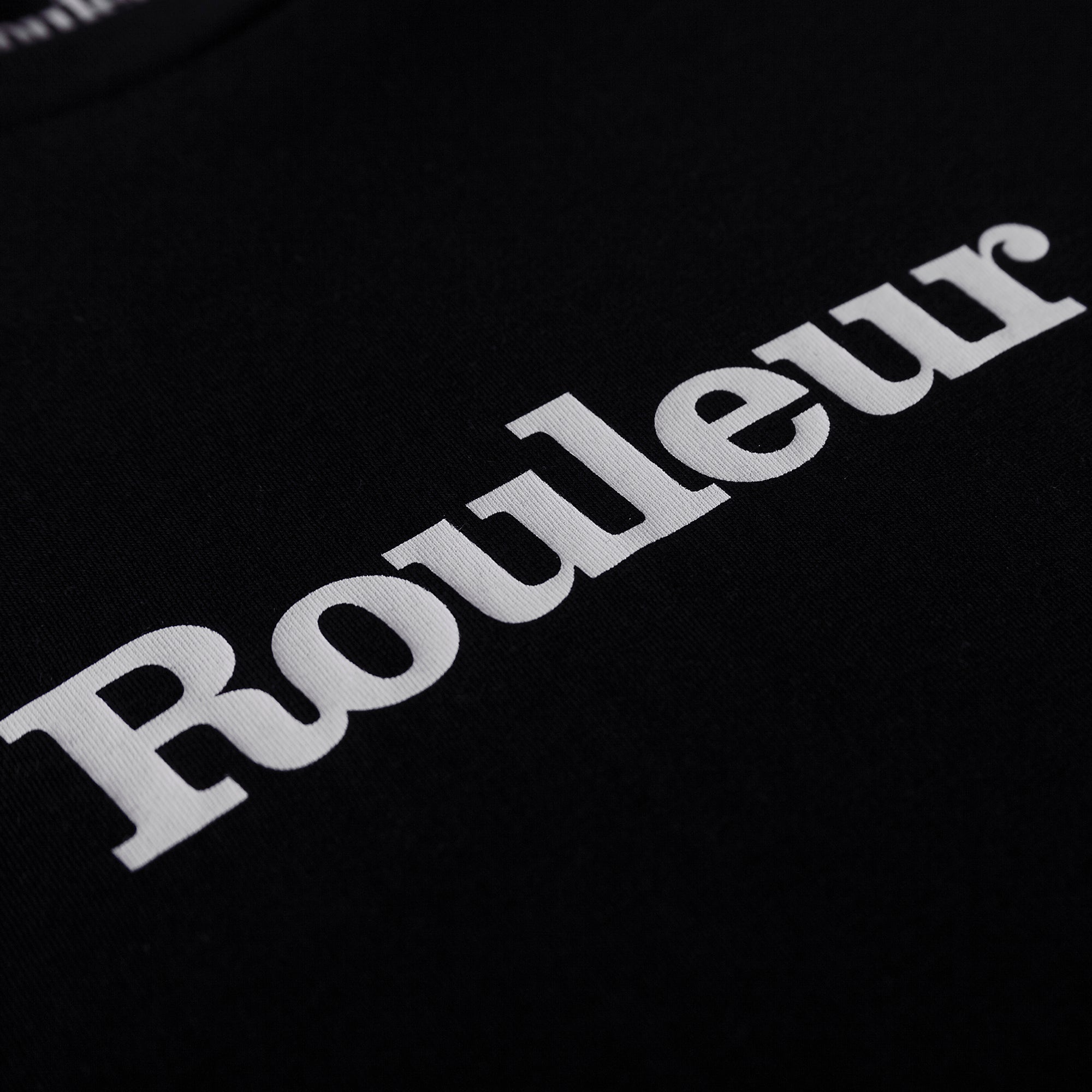 Rouleur Logo Organic Unisex T-Shirt - Black/White