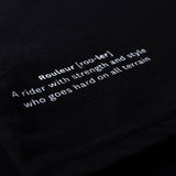 Rouleur Logo Organic Unisex T-Shirt - Black/White