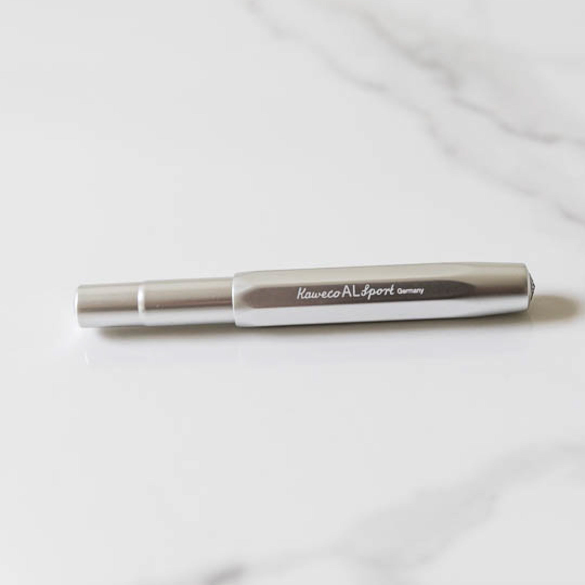 Rouleur x Kaweco Aluminium Rollerball Pen - Silver + Engraved logo