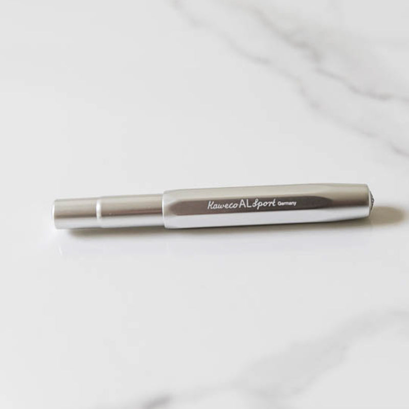 Rouleur x Kaweco Aluminium Rollerball Pen - Silver + Engraved logo