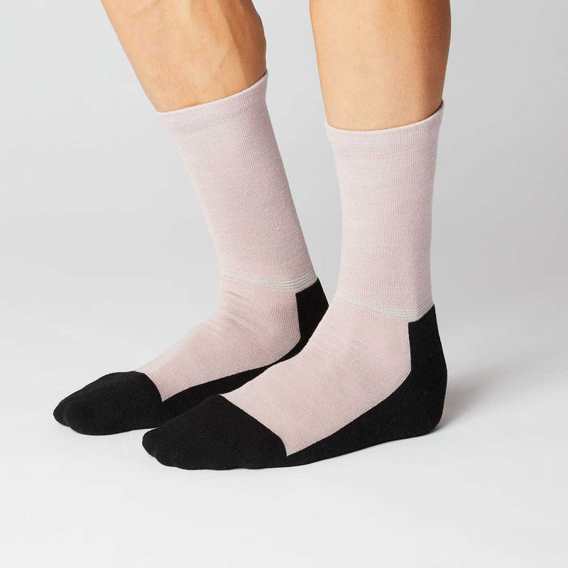 Fingerscrossed Merino Socks  - Dusty Pink