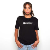 Rouleur Logo Organic Unisex T-Shirt - Black/White