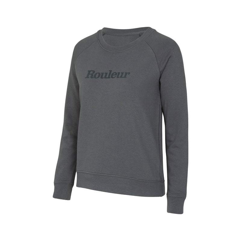 Rouleur Logo Organic Women's Sweatshirt - Charcoal