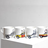 Rouleur Team Cars Bone China Mugs