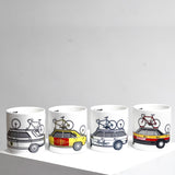Rouleur Team Cars Bone China Mugs