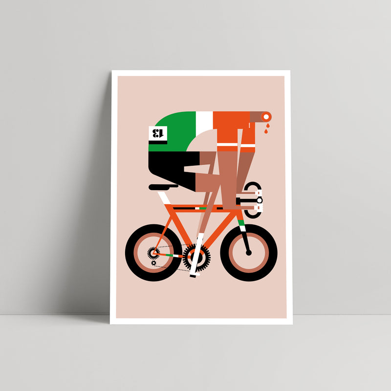 The Headless Cyclist - Art print - Mick Marston