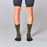 Fingerscrossed Merino Socks - Olive - Rouleur