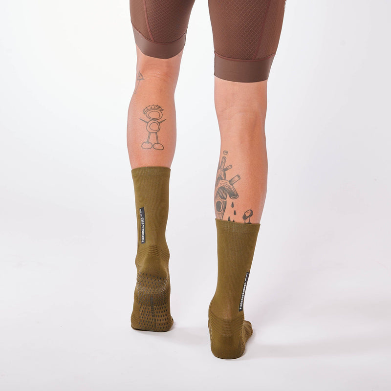 Fingerscrossed Off-Road Socks - Olive Socks Fingerscrossed 