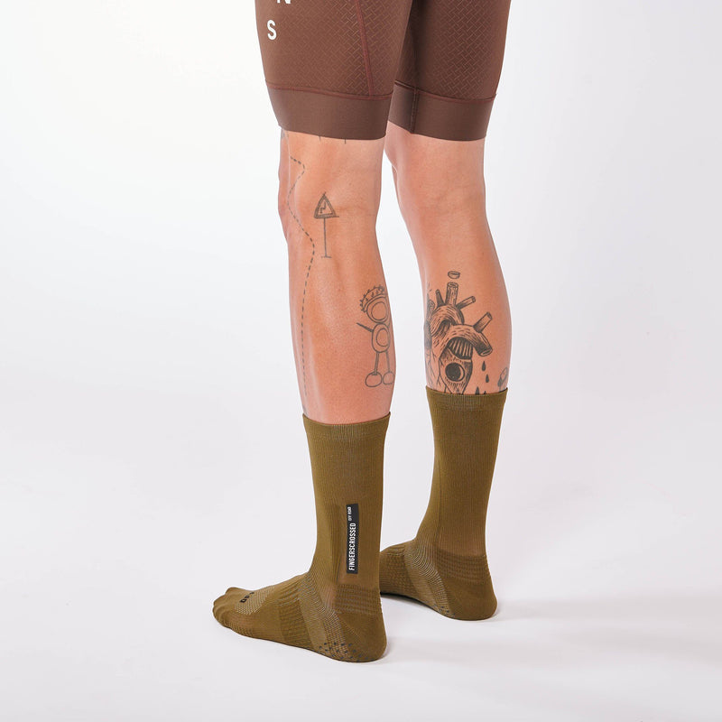 Fingerscrossed Off-Road Socks - Olive Socks Fingerscrossed 