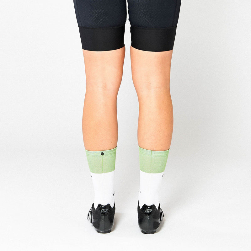 Fingerscrossed Socks - Block - Jade/White - Rouleur