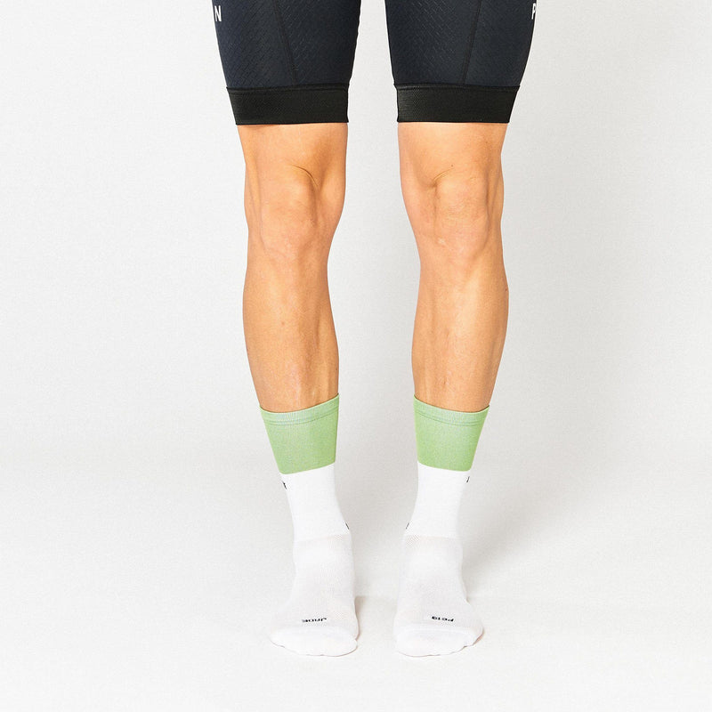 Fingerscrossed Socks - Block - Jade/White - Rouleur