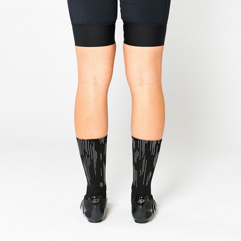 Fingerscrossed Socks - Lines - Black - Rouleur