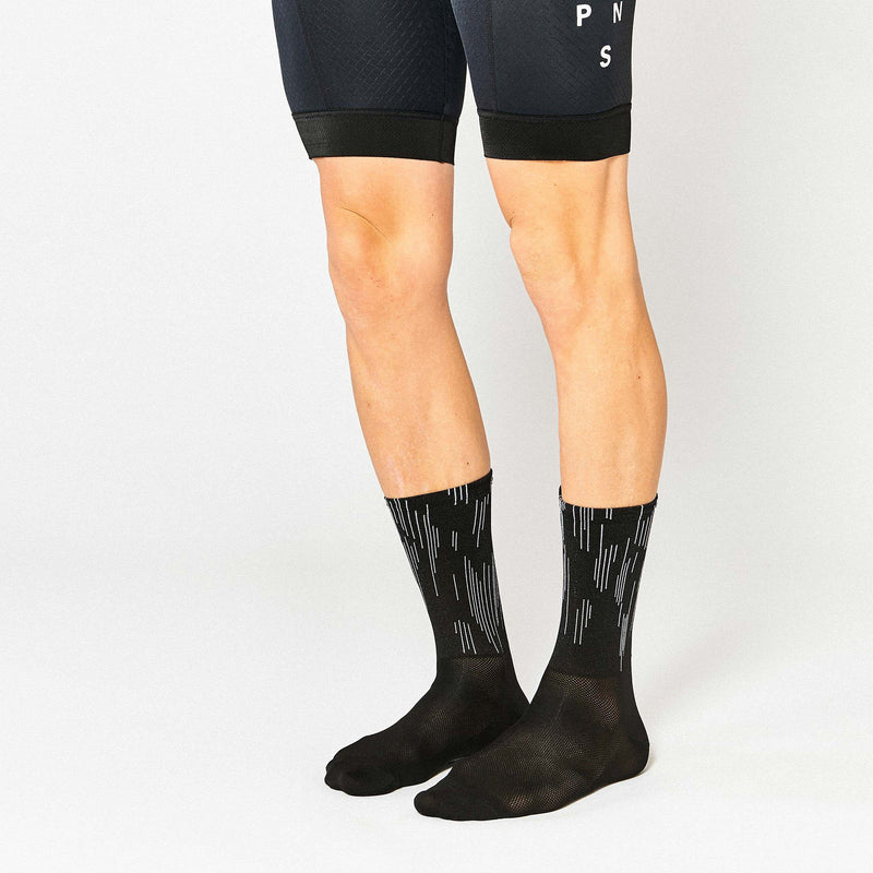 Fingerscrossed Socks - Lines - Black - Rouleur