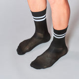 Fingerscrossed Socks - Stripes - Black - Rouleur