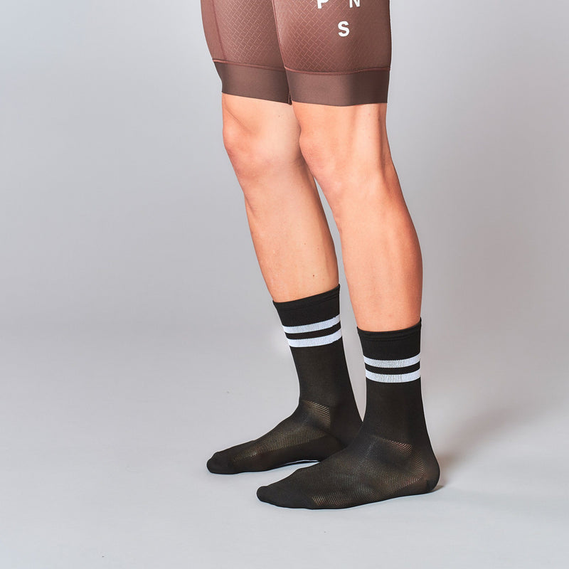 Fingerscrossed Socks - Stripes - Black - Rouleur