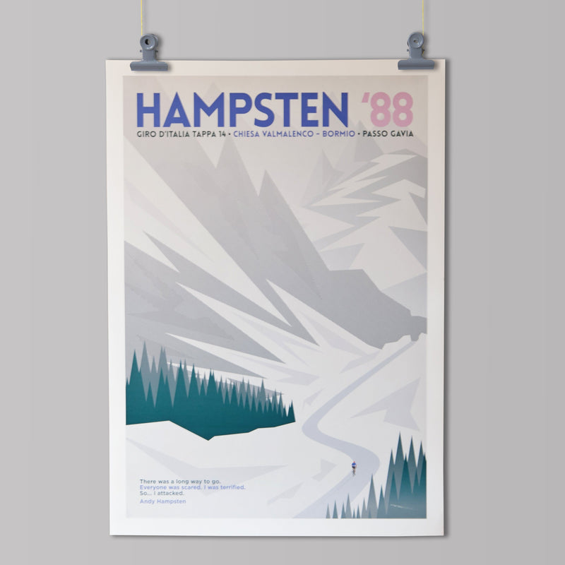 Panache Art Print - Hampsten '88 Art Print The Handmade Cyclist 