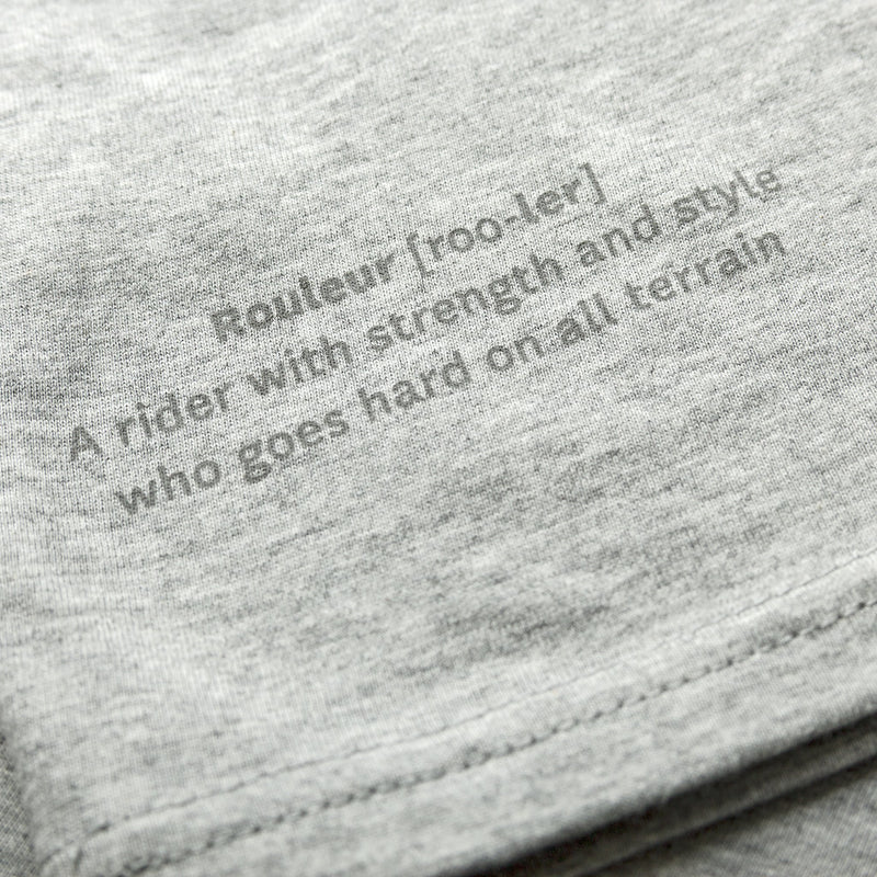 Rouleur Logo Organic T-Shirt – Tonal Grey - Rouleur