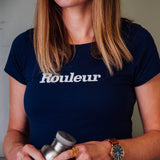 Rouleur Logo Women's T-Shirt - Navy - Rouleur