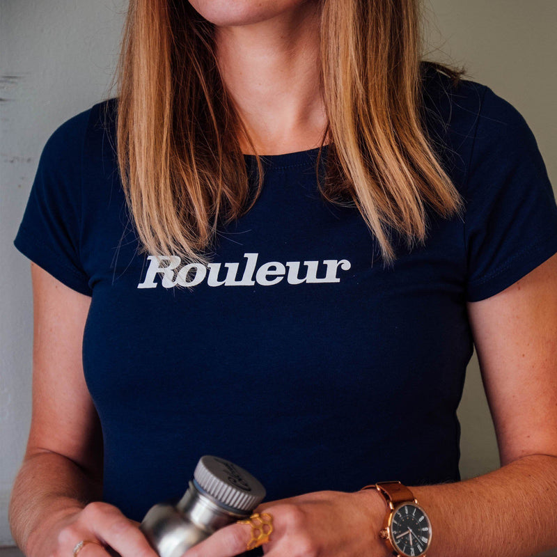 Rouleur Logo Women's T-Shirt - Navy - Rouleur